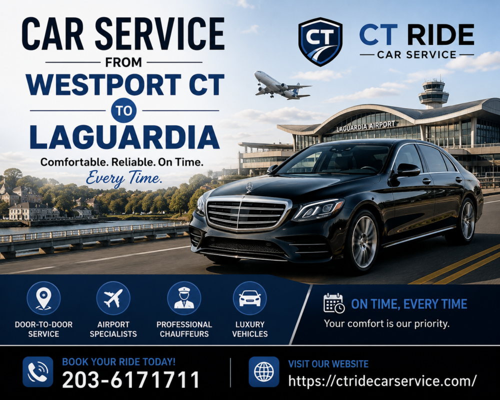 Car Service from Westport CT to LaGuardia