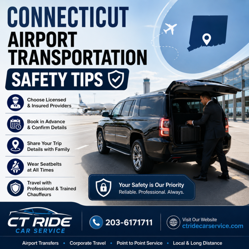 safe airport transportation CT